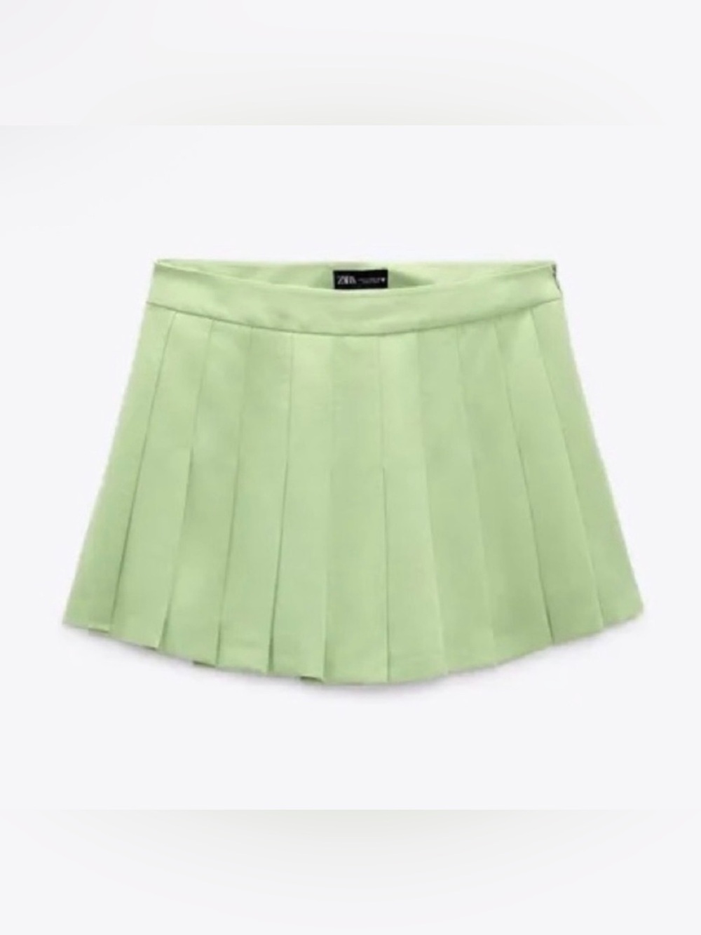 Zara Mint Green Pleated Tennis Mini Skort